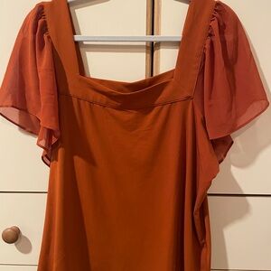 Calvin Klein Burnt Orange Blouse